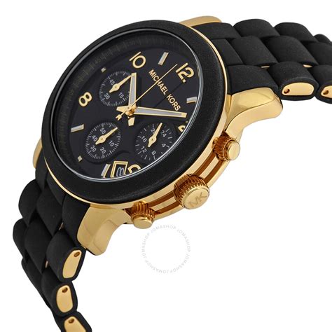 michael kors damenuhr chronograph mk|michael kors black chronograph watch.